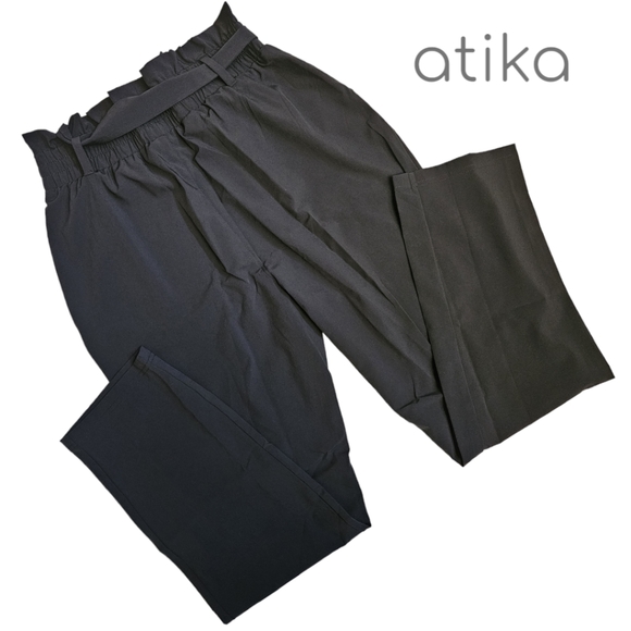 Atika Paper Bag Belted High Rise Pant - Picture 6 of 7